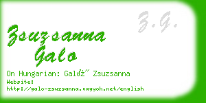 zsuzsanna galo business card